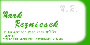 mark reznicsek business card